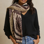 Chico's Chico’s Silk Tribal Print 40x42 Square Scarf Multi Photo 0