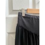 Free People Vintage Black Gold Bead Sequence Chiffon Overlay Mini Skirt Small Photo 6