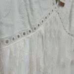 Pinkblush Elegant White Lace Mesh Overlay Maternity Dress Photo 9