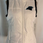 NFL 🏈 Carolina Panthers Women’s  Team Apparel Puffer Vest – Size M 🏈 Photo 0