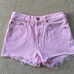 Levi's Pink Denim Shorts Photo 0
