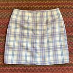 PURPLE TARTAN PLAID HIGH RISE MINI SKIRT Photo 2