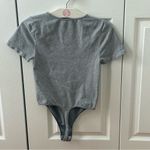 Free People Intimately Clean Lines Tee Heather Gray Bodysuit Photo 2