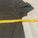 Varley  size xxs xs green gray short sleeve athletic workout cut out Top Photo 4