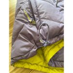 Coldwater Creek  Womens Reversible Goose Down Vest size medium Yellow and Purple Photo 6