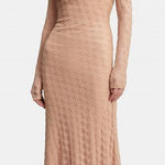 Bardot Adoni Lace Midi Dress - Biscuit XXL Mesh Lace Summer Romantic Bridal Photo 0