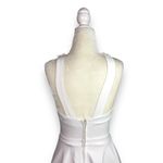 ASOS Halter Neck Skater Dress in White Photo 7