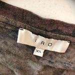 IRO Womens T Shirt Top Linen Knit Short Sleeve Floral Purple XS Photo 3