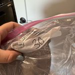 American Eagle Super Stretch Paper Bag Mom Shorts Grey Tie Front Long Length 6 Photo 5