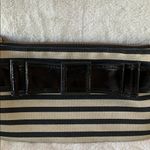 Kate Spade Alice Court Celina Black Cream Stripe Patent Leather Crossbody Bag Photo 1