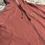 walk in love. Women’s Pink Fleece Do Not Worry Wildflower Zip Up Hoodie Small Photo 4