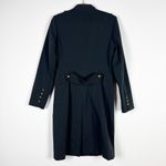 Vertigo Paris Nylon Stretch Water Resistant Utilitarian Trench Coat Jacket Black Photo 3