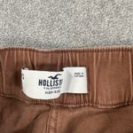 Hollister High Rise Mini Skirt Size X-Small Brown Denim Pleated Hem Y2k Photo 4