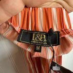 Lucky and Blessed  NWT Coral Stripe Strapless Jumpsuit Back Tie F23 Photo 4