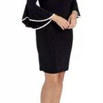 VFshow Vfemage Dramatic Piped Bell Sleeve Shift Special Occasion Dress XL Black Photo 0