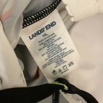 Lands' End Tankini Top Underwire Removable Pads Square Neck Floral Black Red 10L Photo 2