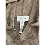 Soma  WKND Women's Gray Marshmallow Knit Long Sleeve Cropped Hoodie Size XL Photo 3