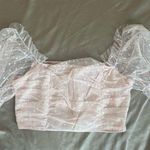 Pink Doll Scrunched Lace Top Photo 0