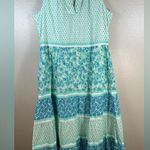 Cabana Life Rosemary Beach sleeveless tiered maxi dress SZ:XL Green Photo 1