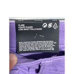 H&M Purple Pastel Jeans Flare Low Waist Denim Womens 8 Stretch Spring Boho NWT Photo 4