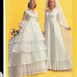 70s Prairie wedding dress White Photo 3