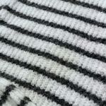 Staccato  Grey and White Striped Oversized sweater with ballooned sleeves Sz L Photo 2