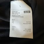 Elodie Women's Black Ribbed Crewneck Long Sleeve Thong Bodysuit SZ L Photo 4