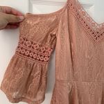 City Studios NWOT Coral Floral Lace Cold Shoulder Dress Sz M Photo 1