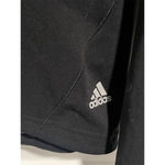 Adidas  Jacket Womens Large Long Sleeve 1/4 Zip Pullover Black Activewear Top Photo 4