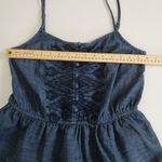 Arizona Jeans NWT Arizona Denim Tank Top Women Large Peplum Boho Western Festival Embroidered Photo 7