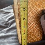 Beach Bag Woven in Straw wooden handles Photo 5