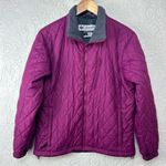 Columbia Quilted Purple Interchange Zip Up Coat Size M Photo 0
