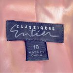 Classiques Entier  Nordstrom Jacket Blazer Pink Tweed Fringe Size 10 Photo 6