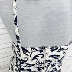 Far Away Tropical Floral Print A Line Sundress Cream Black Small Photo 5