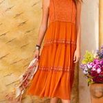 Sundance Yasmina Terracotta Orange Maxi Dress size S Photo 1
