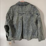 We The Free  People Jacquard Letters
Denim Jacket Size Medium Photo 8