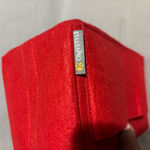 Omystyle Red Felt Purse Tote Organizer Insert with Pockets and Zipper Photo 2