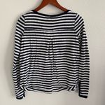 Free People  We the Free Striped Long Sleeve Nautical Preppy Navy XS Photo 3