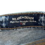 Buffalo David Bitton Jayden‎ High Rise Straight Distressed Jeans Women's Size 28 Blue Photo 4