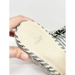 Vera Wang Simply  Wedges Size 9.5 Black White Textile Upper Open Toe Sandals Photo 8