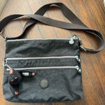 Kipling  Alvar Crossbody Bag Purse Lightweight Nylon Black. Multi‎ Zipper Photo 0