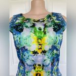Antonio Melani  Vibrant Blue and Green Midi Dress Photo 3