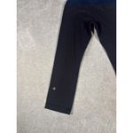 Lululemon Blue Cross V Waist Crop Mid Rise Leggings Women's Sz 6 Photo 5
