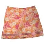 Island Republic pink and white floral tropical skirt with side cuts size 12 Pink Photo 0
