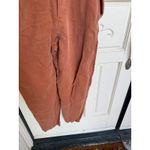 Aerie  Rust Orange Linen Blend Cropped Overalls Women's Size XS Photo 1