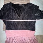 Whimsigoth Black Lace Top Rose Skirt Evening Prom Dress X Photo 6