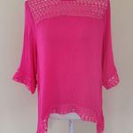 Profile  Apparel fuchsia guaze blouse size medium Photo 0