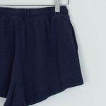 Aerie Womens Navy Blue High Waist Sweat Shorts Drawstring Waist Size XS Pockets Photo 4