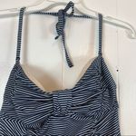 Merona  Striped Nautical Coastal One Piece Swimsuit Convertible Blue White Photo 2