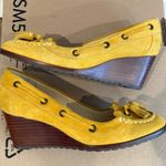 Cole Haan Wedges Shoes Women's 8B F8 D25497 Mustard Yellow Work Business Casual Photo 2